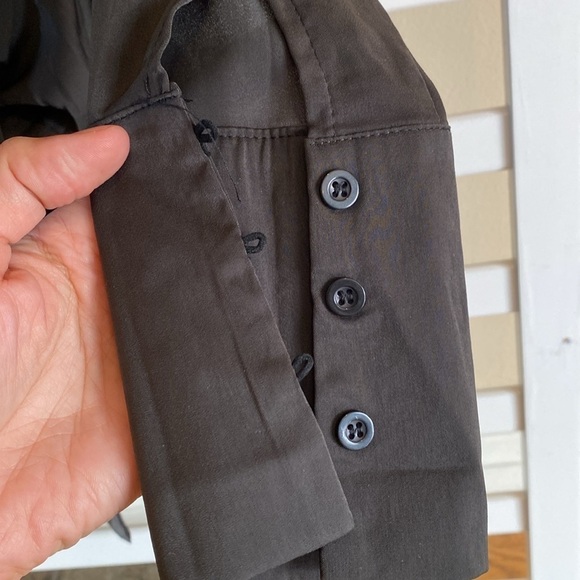 NWOT Princess Polly Bodeni Long Sleeve Button Down Black Mini Dress Size 2 - Picture 8 of 15